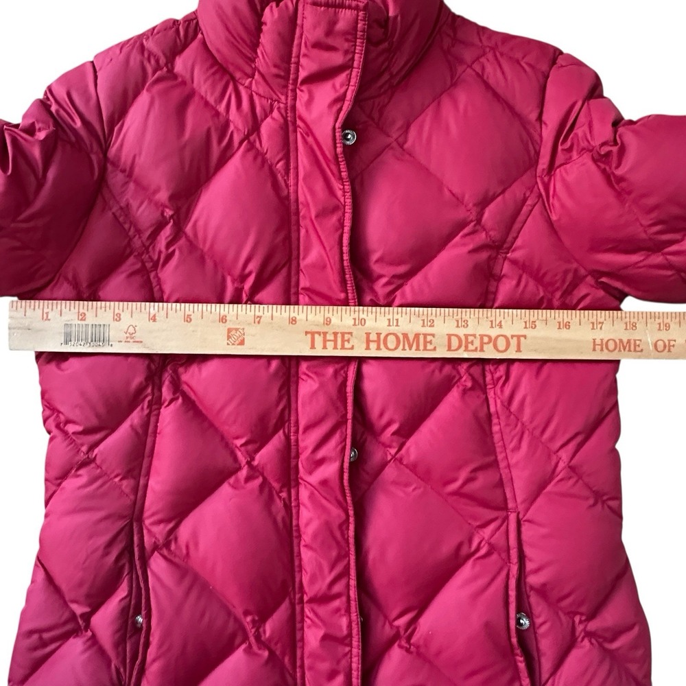 Eddie Bauer Goose Down 700 Fill Power Puffer Jacket Women's Small Red Quilt - Picture 7 of 15